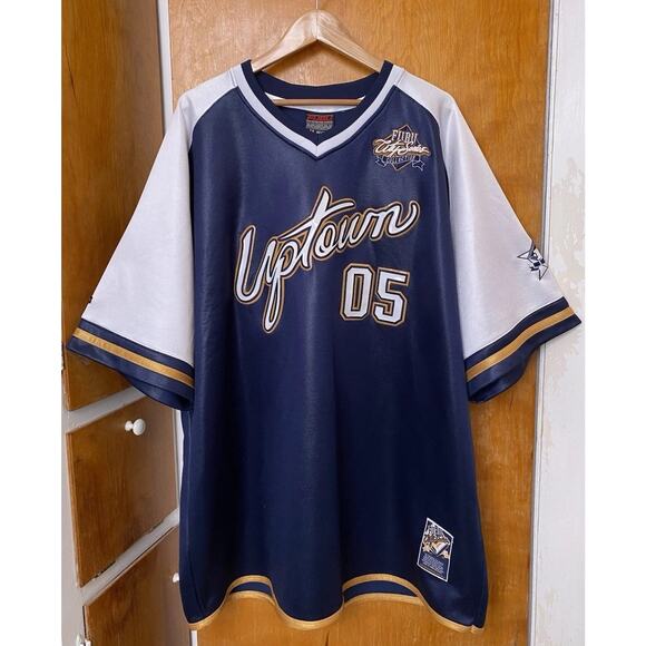 Vintage Y2K FUBU Athletics UPTOWN JERSEY FOOTBALL 05 1992 SKATER HIP Hop Rap 4X - Picture 1 of 11